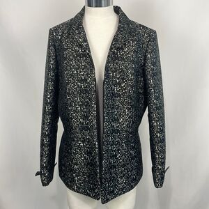 Lafayette 148 Black Print Zip